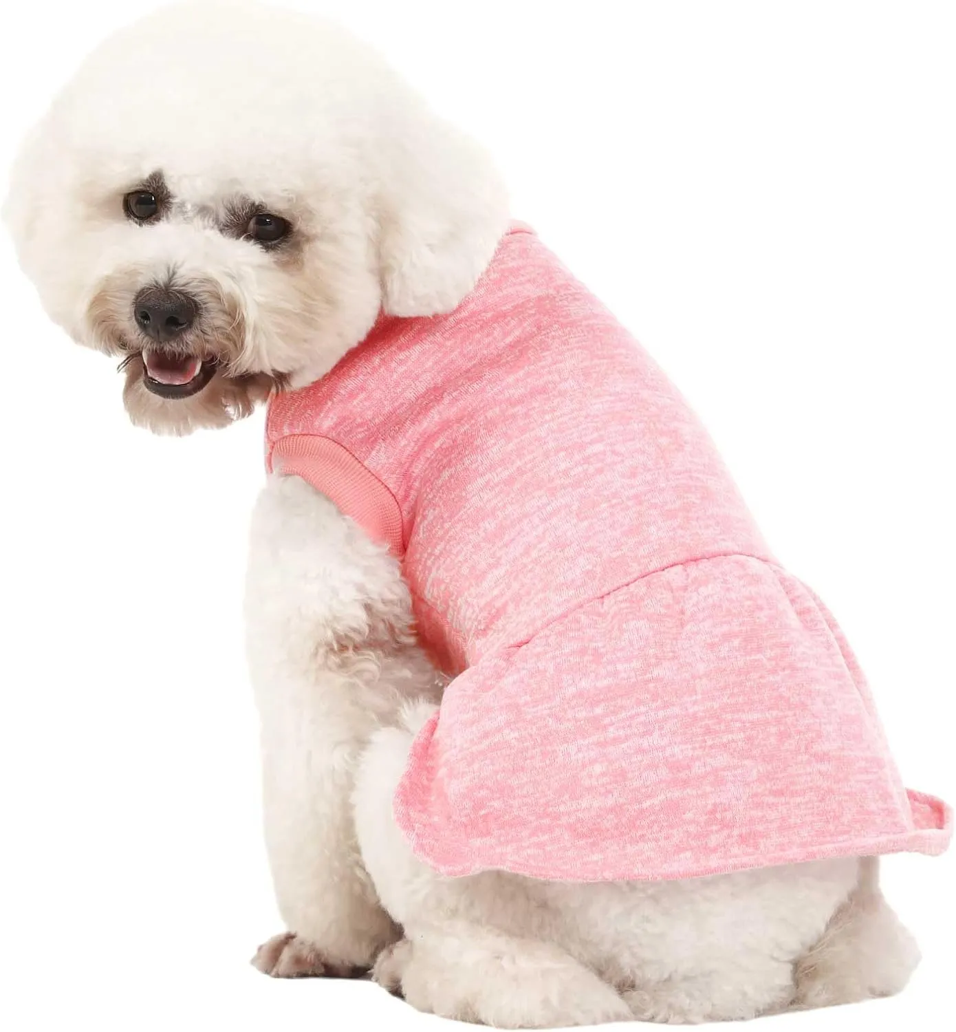 Dog Sweater, Dog Sweaters for Small Dogs, 2, 3 Pack Warm Soft Pet Clothes for Puppy, Medium Large Cat, Dogs Girl or Boy, Dog Shirt for Winter Christmas (Dress Pink Purple HotPink, XX-Small)