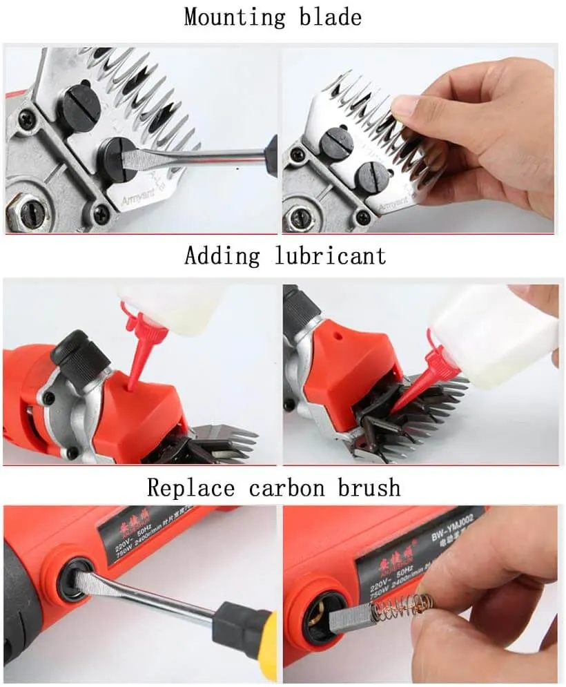 Electric Sheep Clipper Shearing 750W 230V 6Modes Speed