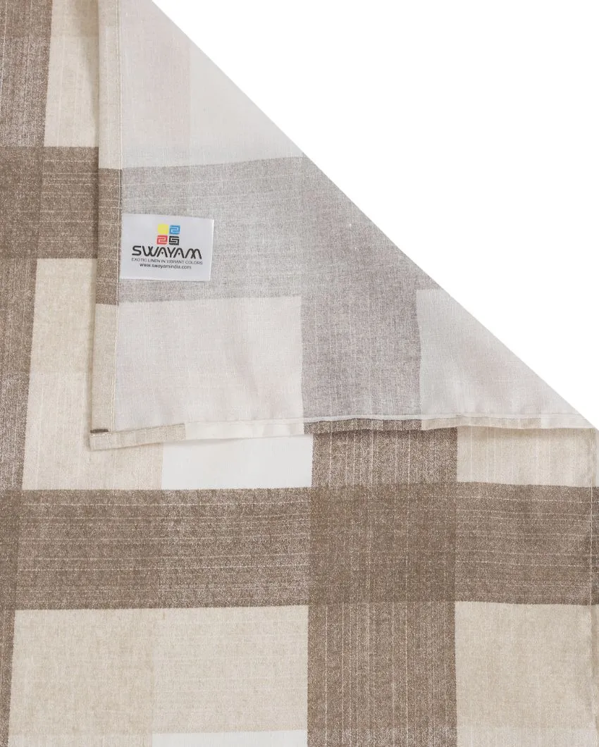 Elke Cotton Fitted Double Bedsheet with 2 Pillow Covers | Multiple Colors | Double Fitted Size | 72 x 78 Inches