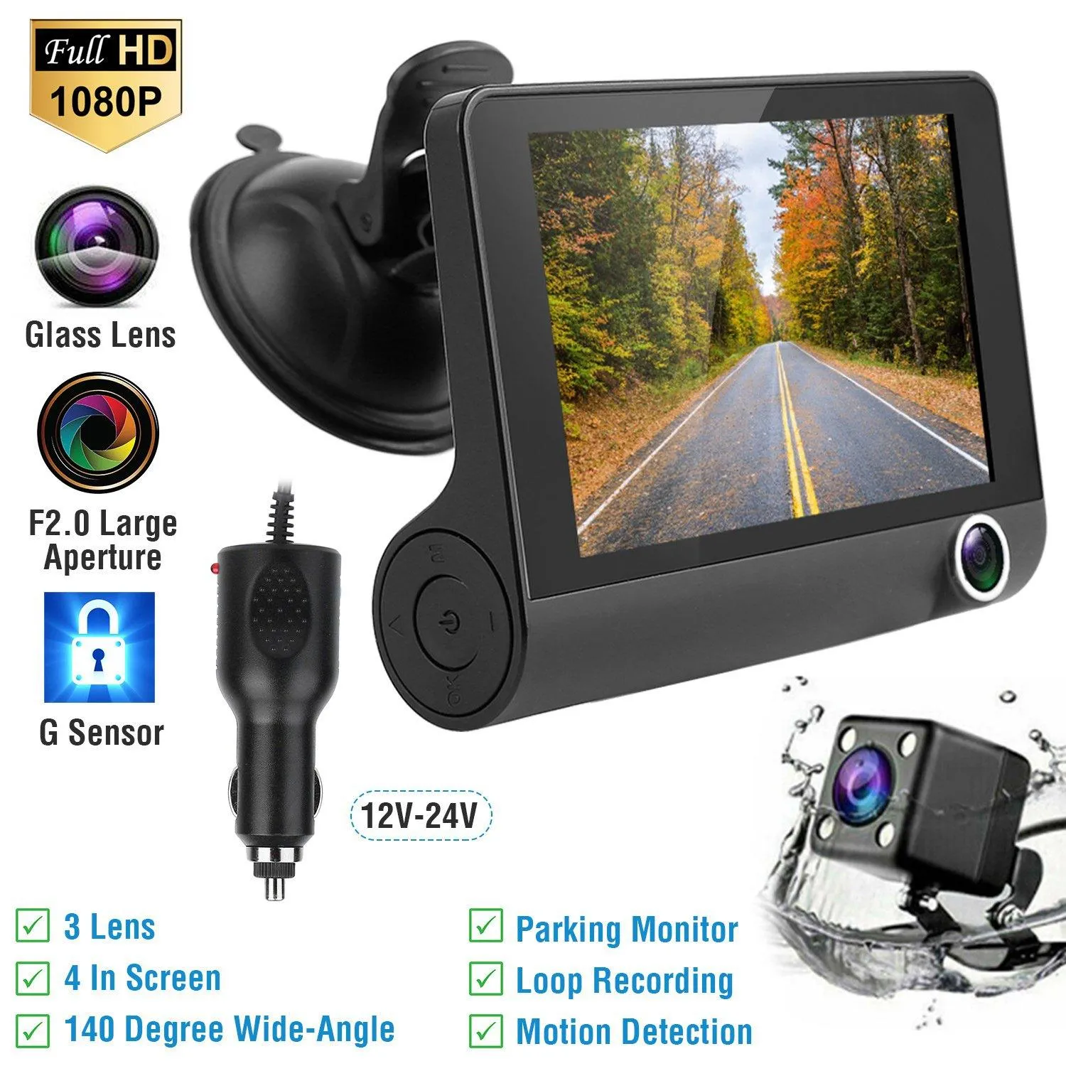 FHD 1080P Car DVR Dash Camera