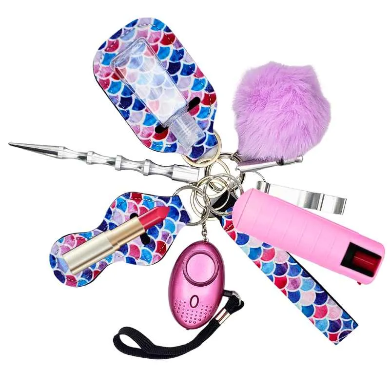 Fight Fobs® Pastel Scales Self Defense Key Chain Gift Set