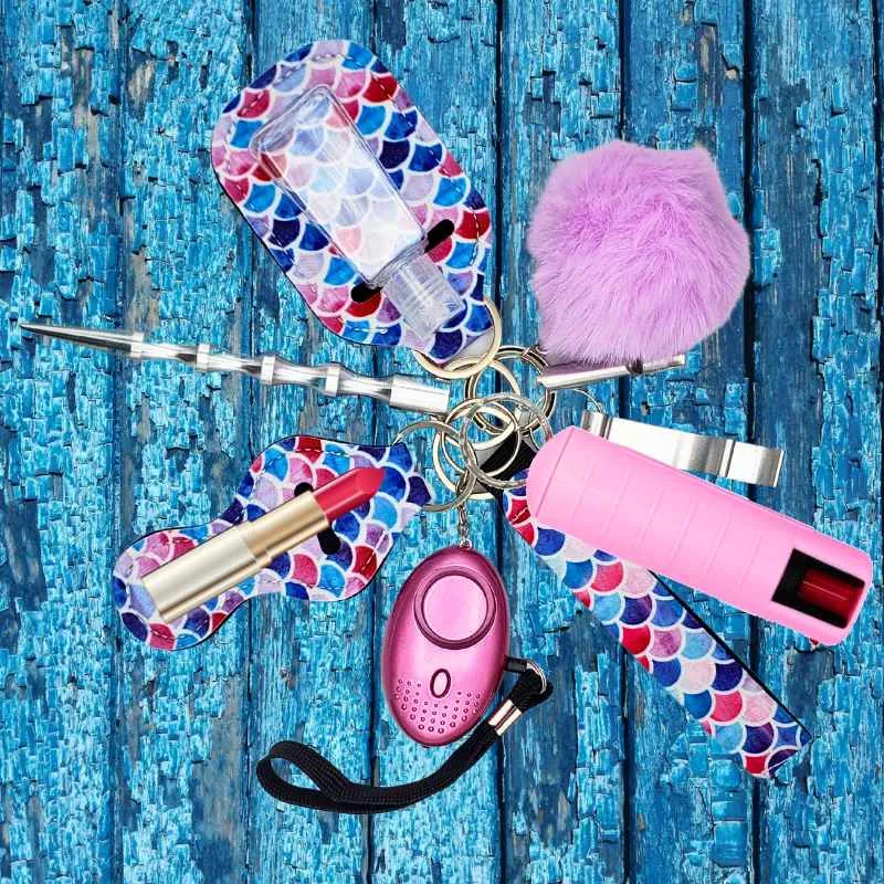 Fight Fobs® Pastel Scales Self Defense Key Chain Gift Set