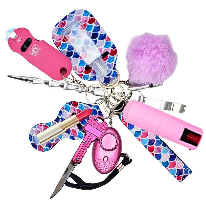 Fight Fobs® Pastel Scales Self Defense Key Chain Gift Set