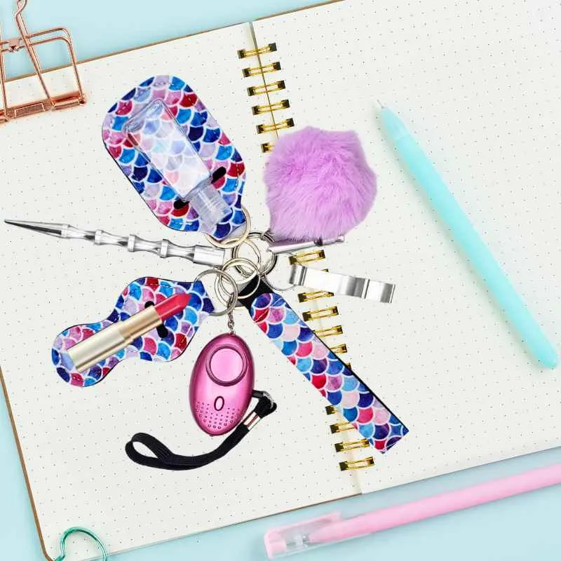 Fight Fobs® Pastel Scales Self Defense Key Chain Gift Set