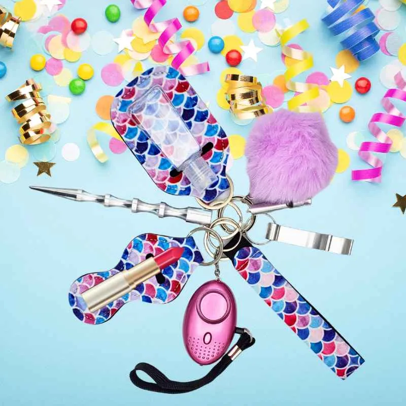 Fight Fobs® Pastel Scales Self Defense Key Chain Gift Set