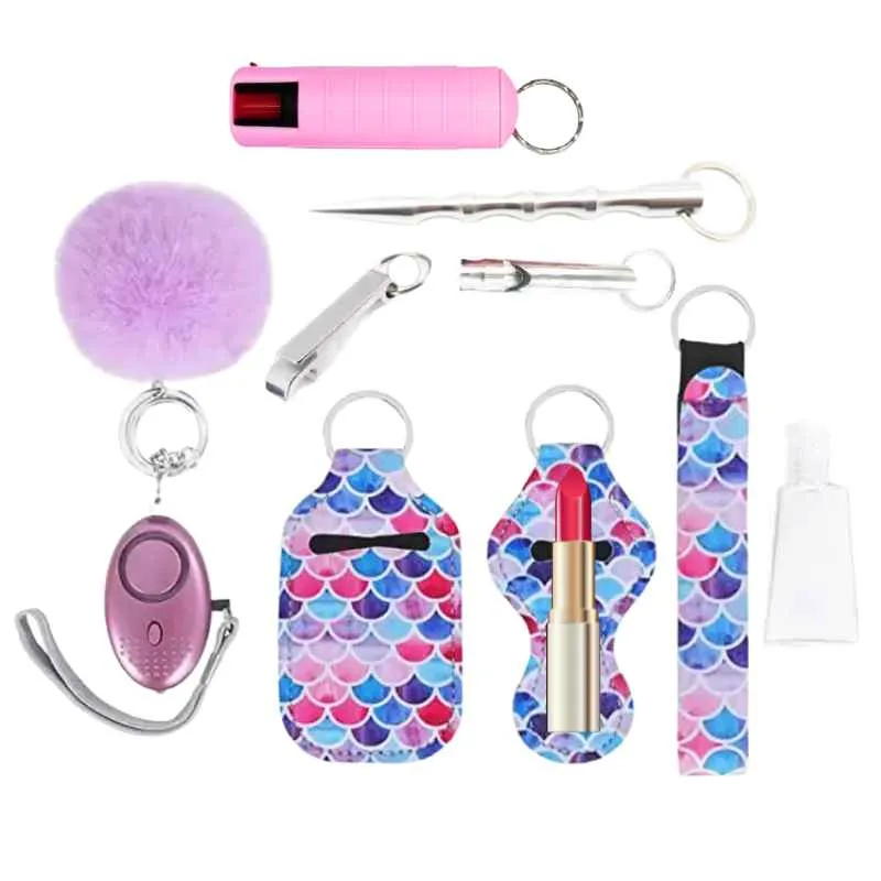 Fight Fobs® Pastel Scales Self Defense Key Chain Gift Set