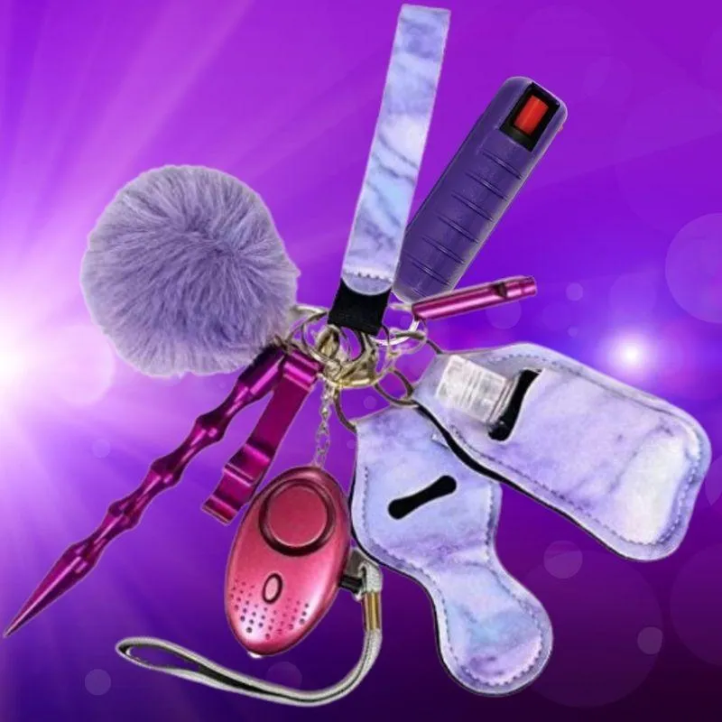 Fight Fobs® Purple Haze Self Defense Key Chain Gift Set