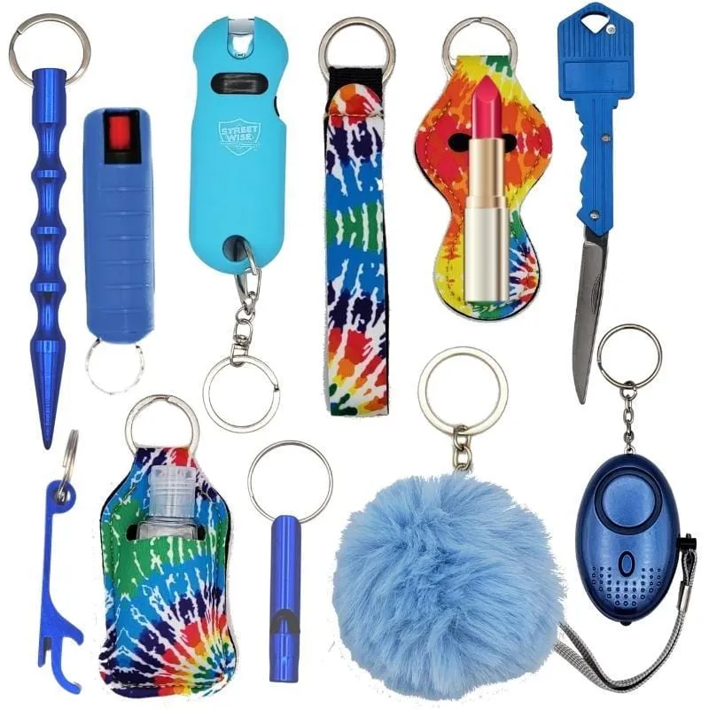 Fight Fobs® Tie Dye Self Defense Key Chain Gift Set