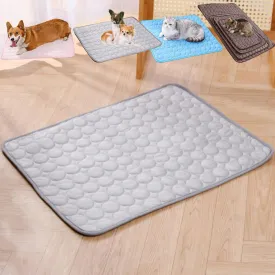Furry Basics Dog Cooling Mat, Furrybasics Coolingmat, Non-Slip Summer Indoor Washable Cooling Pad for Dog, Portable Pet Soft Pad for Small Medium Large Dogs and Cat (W,L: 27.6'*21.7'')