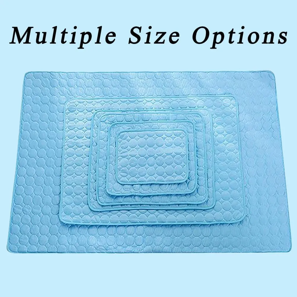 Furry Basics Dog Cooling Mat, Furrybasics Coolingmat, Non-Slip Summer Indoor Washable Cooling Pad for Dog, Portable Pet Soft Pad for Small Medium Large Dogs and Cat (W,L: 27.6'*21.7'')