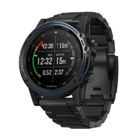 Garmin Mk1 Black Stainless Steel Band Descent Digital Dial Smart Watch - 010-01760-01