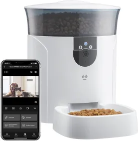 Geeni 7L Automatic Cat Feeders with Smart Home Pet Camera, Timer & Voice, Automatic Dog Feeder for Alexa & Google