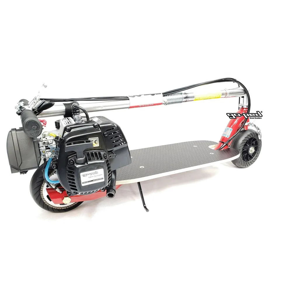 Go-Ped GSR Sport Red Gas Powered Scooter With Quiet GPL290 Engine DLR GSR001RD