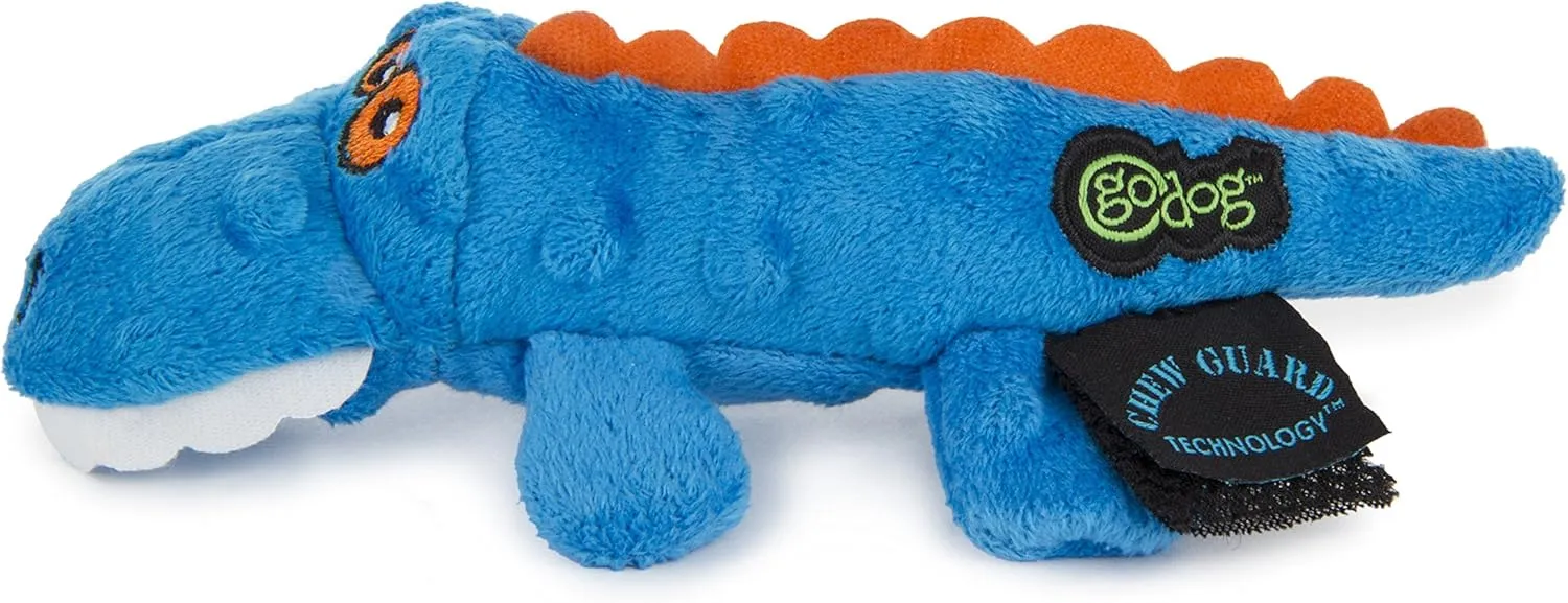 goDog Just For Me Gator Dog Toy, Blue