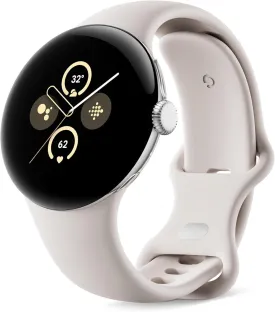 Google Pixel Watch 2 with the Best of Fitbit and Google - Heart Rate Tracking, Stress Management, Safety Features - Android Smartwatch - Matte Black Aluminum Case - Obsidian Active Band - Wi-Fi