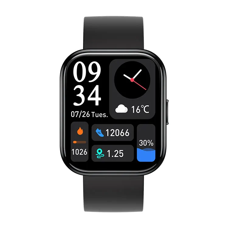 GT6 Women’s and Men's Smartwatch (Black) for Android & IOS