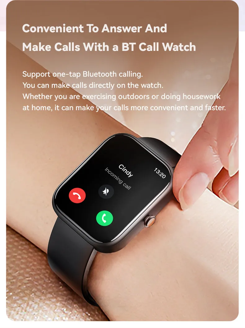 GTS-5 Bluetooth Watch for Android & IOS (5 Colors) – Watch to Make Calls & Send Texts – Fitness Tracker: 100 Sport Modes / Step Counter