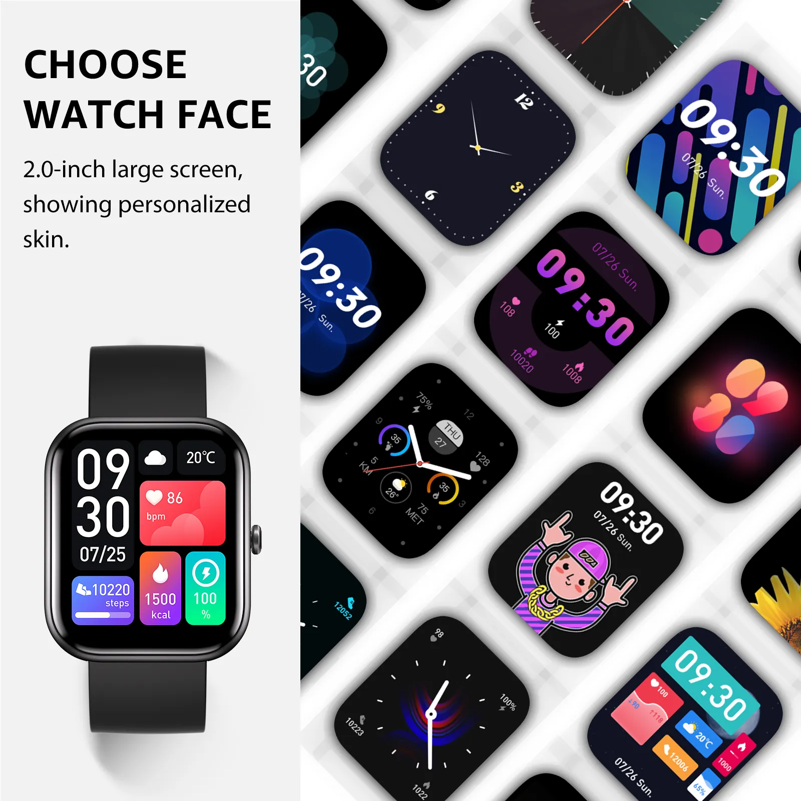 GTS6 Smartwatch - 2" HD Touch Screen Bluetooth GPS Sport Health & Fitness Tracker