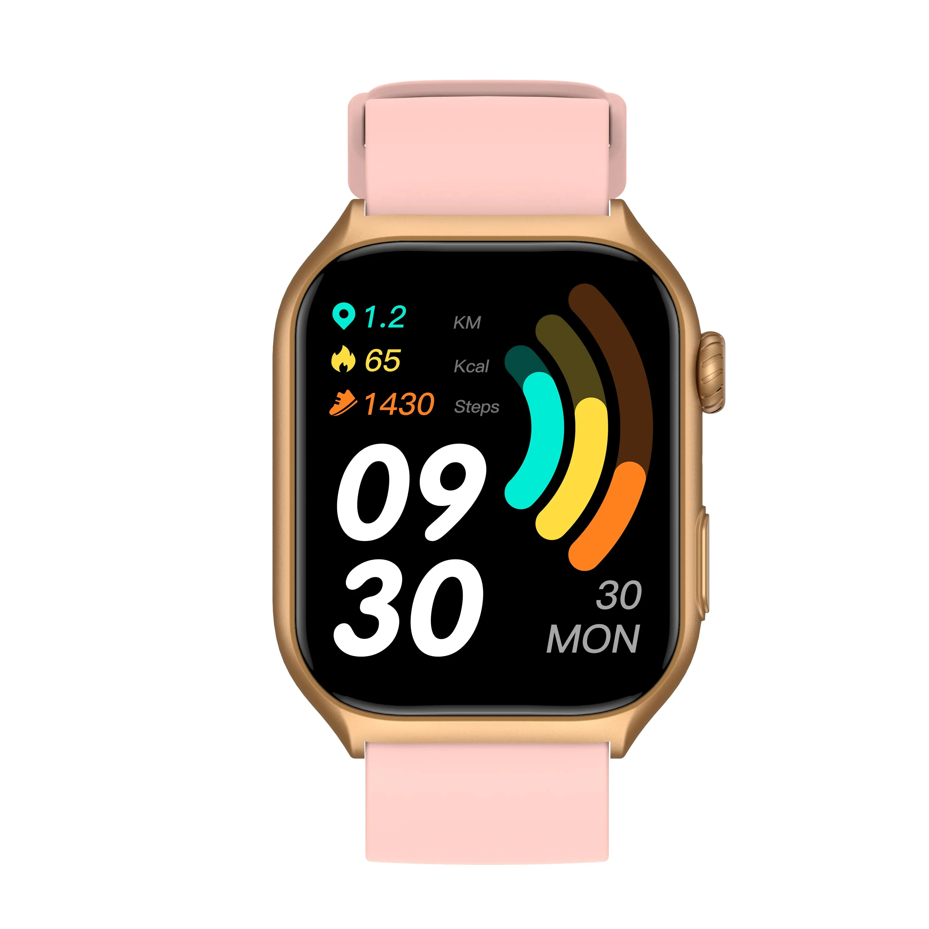 GTS7-Pro Women’s &amp; IOS – 2” HD Touch Screen – Built-in Bluetooth, GPS &amp; Alexa Technology – IP67 Waterproof – Health &amp; Fitness Tracker: 100 Sport Modes – 5 Color Smartwatch Straps – (Rose Gold)