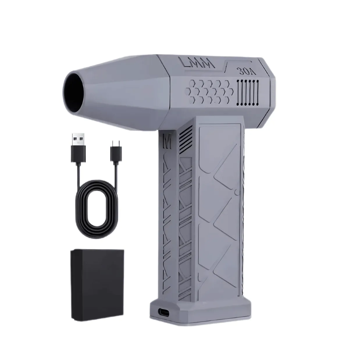 Hand Blower, 110,000 RPM, Ultra-Quiet, Energy-Efficient, Dual Ball Bearings, Fast Charging, Versatile for Hair Styling, Dust Cleaning