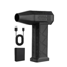 Hand Blower, 110,000 RPM, Ultra-Quiet, Energy-Efficient, Dual Ball Bearings, Fast Charging, Versatile for Hair Styling, Dust Cleaning