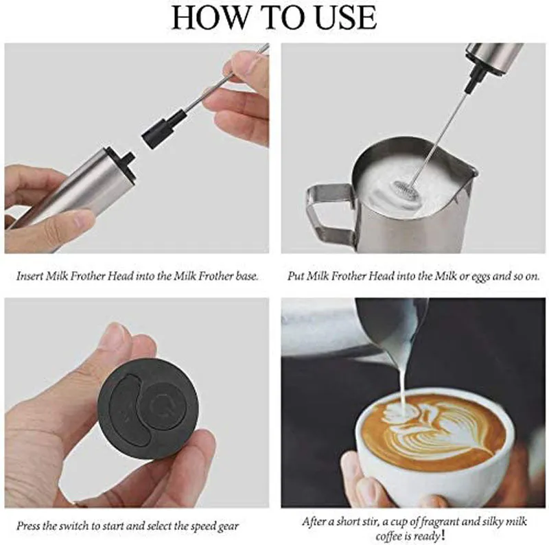 Handheld Electric Small Household Cream Baking Milk Frother Egg Beater Coffee Stirring Milk Frother Automatic Egg Beater