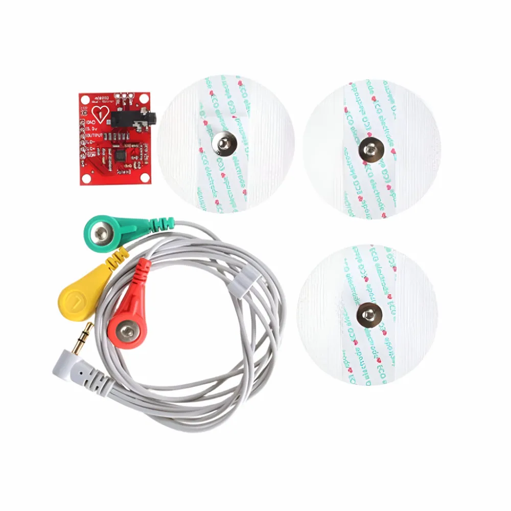 Heart Rate Monitor Kit AD8232 ECG sensor moduHeart Rate Monitor Kit with AD8232 ECG sensor module – Good Qualityle