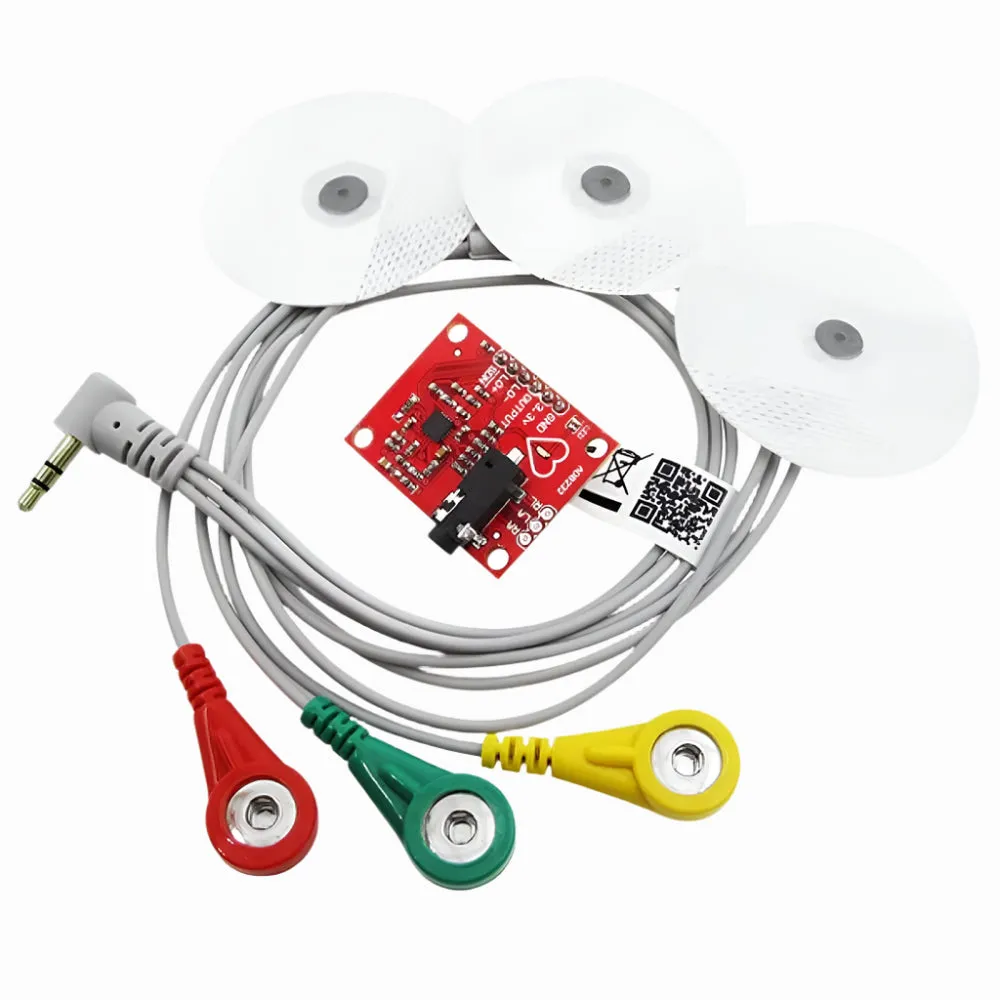 Heart Rate Monitor Kit AD8232 ECG sensor moduHeart Rate Monitor Kit with AD8232 ECG sensor module – Good Qualityle