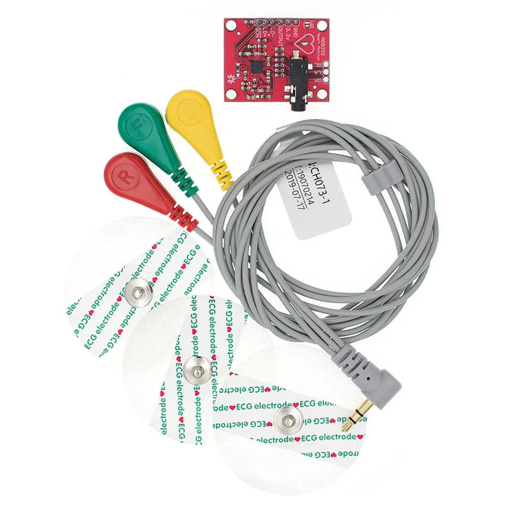 Heart Rate Monitor Kit AD8232 ECG sensor moduHeart Rate Monitor Kit with AD8232 ECG sensor module – Good Qualityle