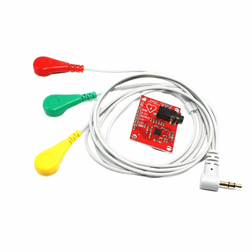 Heart Rate Monitor Kit AD8232 ECG sensor moduHeart Rate Monitor Kit with AD8232 ECG sensor module – Good Qualityle