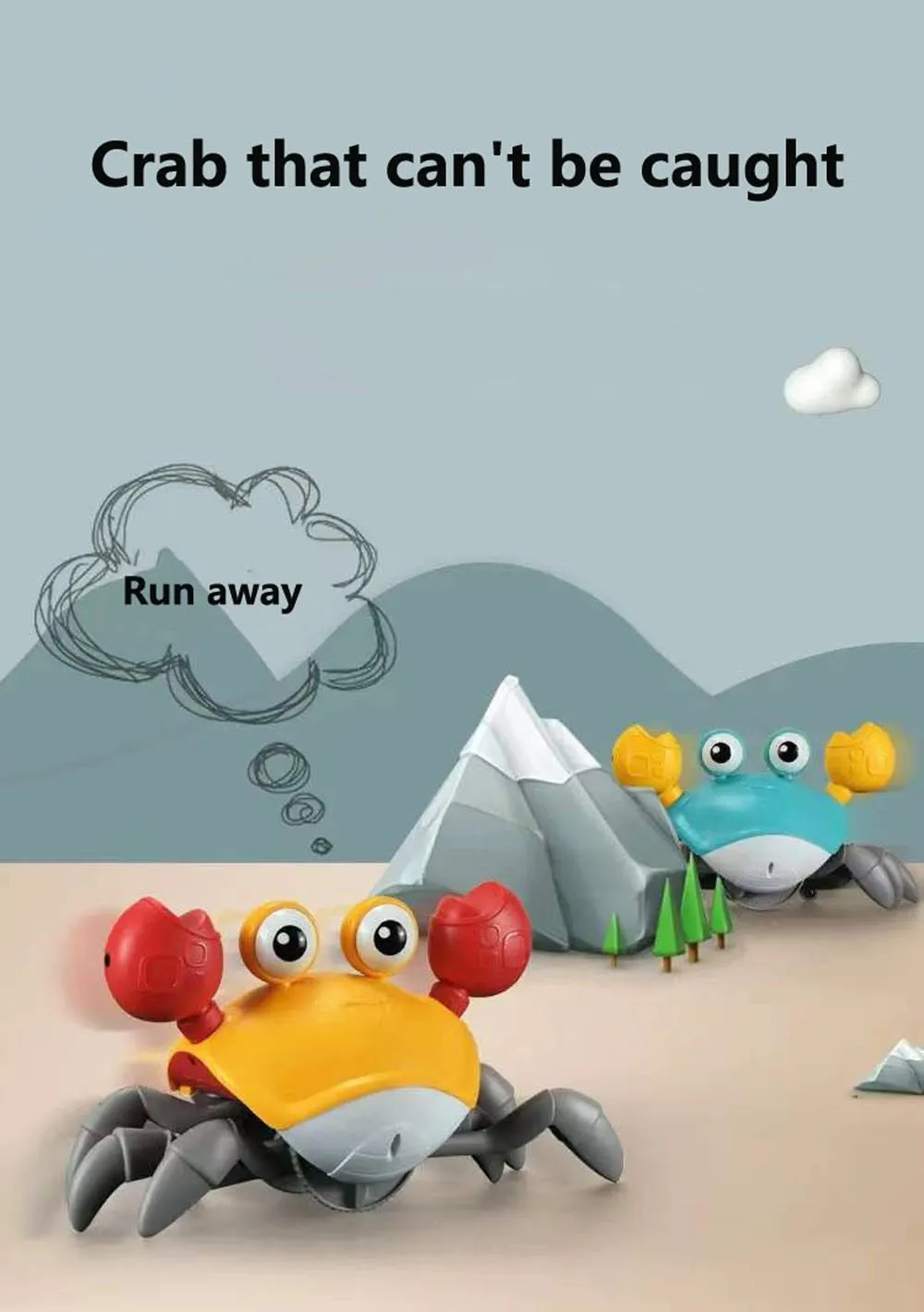 Interactive Crawling Crab Toy for Kids
