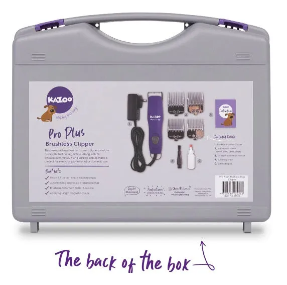 Kazoo Pro Plush Brushless Dog Clipper