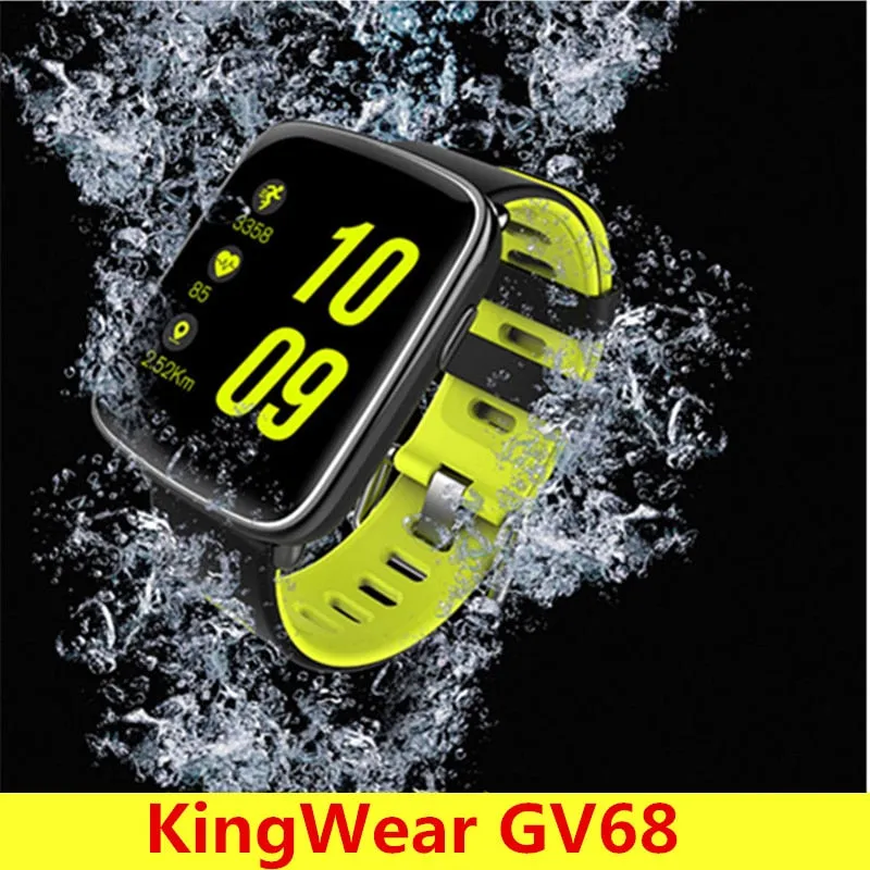 KingWear GV68 Smartwatch IP68 Waterproof Bluetooth 4.0 Heart Rate Monitor Smart Watch Remote Camera Pedometer For Android IOS