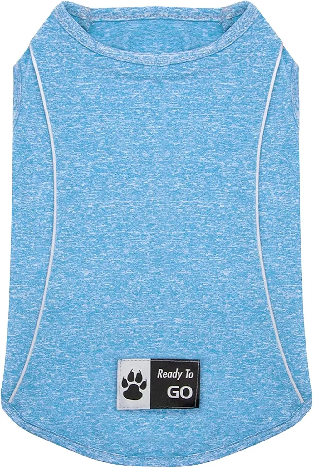 KYEESE Dogs Shirt for Small Dogs Quick Dry Soft Breathable Dog T-Shirt with Reflective Stripe Athletic Tank Top Lightweight Sleeveless Vest Dog Clothes