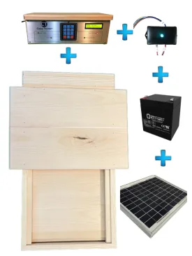 Large Automatic Chicken Door   Internet Wi-Fi   Solar Bundle