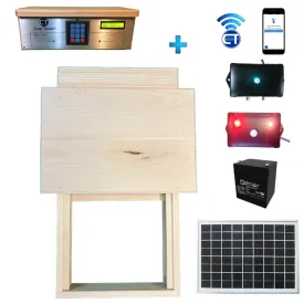 Large Solar Powered WiFi Chicken Coop Door   Predator Motion Detection