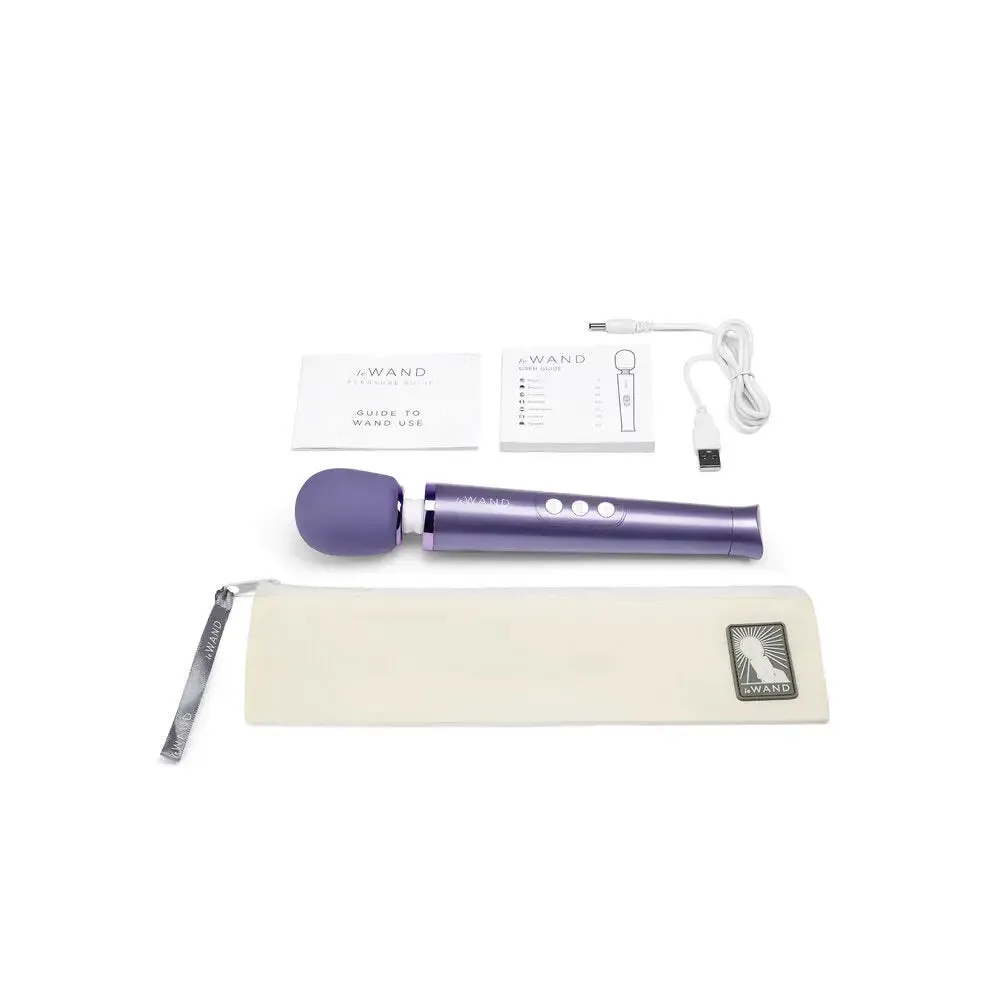 Le Wand Silicone Purple Multi Speed Rechargeable Wand Massager