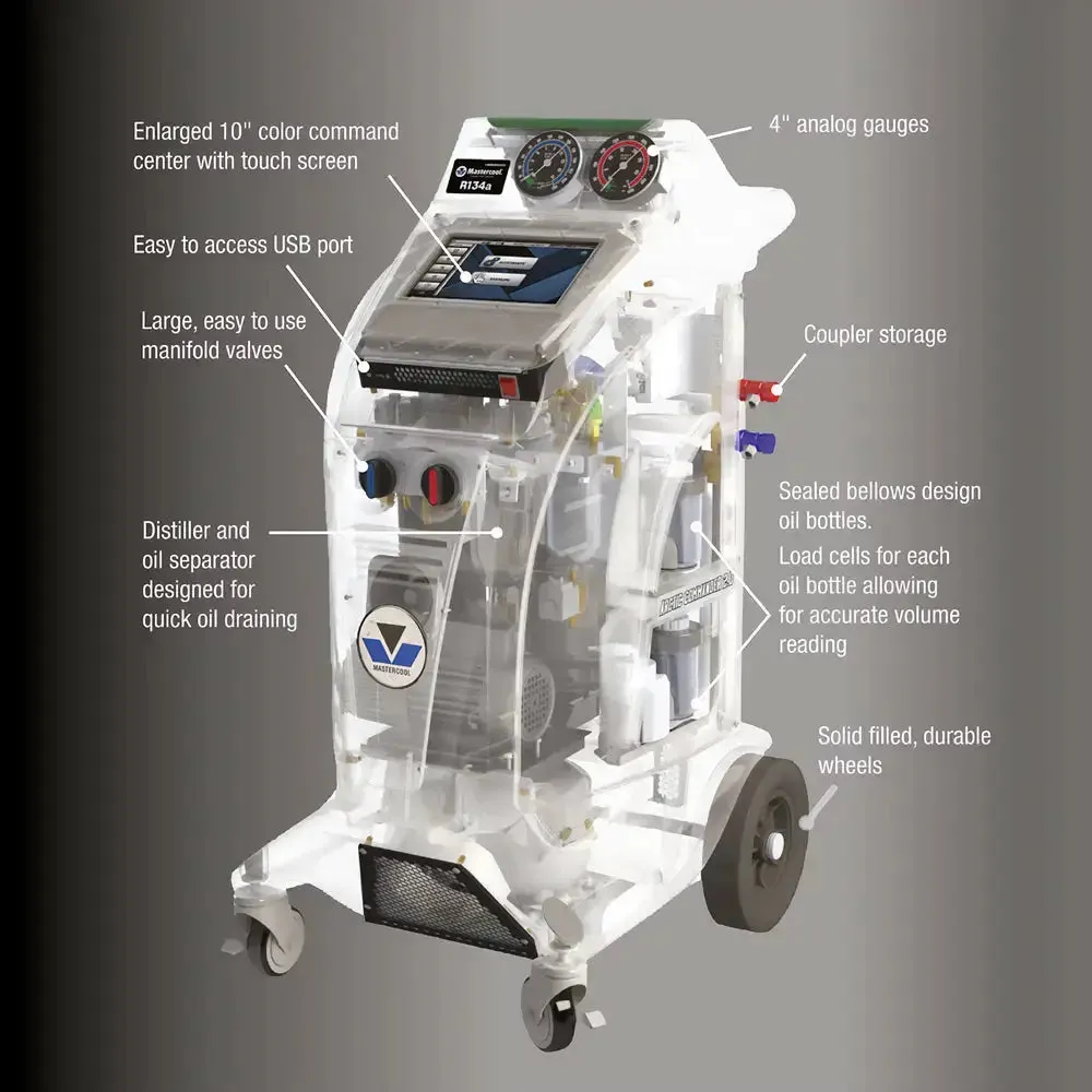 Mastercool Auto R1234yf/Hybrid Recovery, Recycle, Recharge Machine - COMMANDER4100