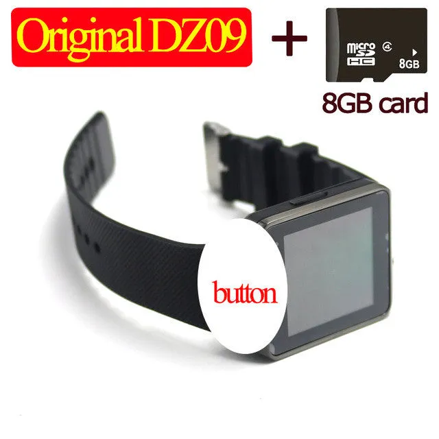 men Wearable Devices DZ09 Smart Watch Support SIM TF Card women sport Wrist Smartwatch For IOS Android smartphone with camera