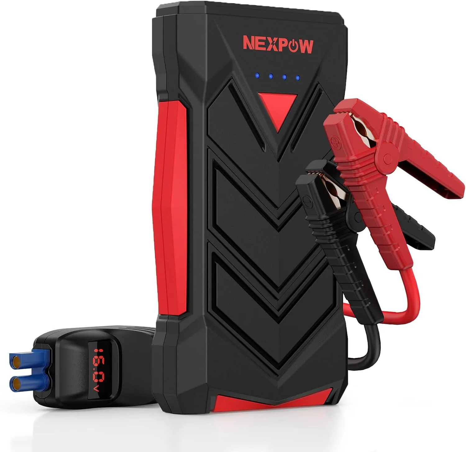 NEXPOW Battery Jumper Starter Portable,12V Car Battery Jump Starter Power Pack with USB Quick Charge (Up to 7L Gas or 5.5L Diesel Engine) Jump Box with Built-in LED Light