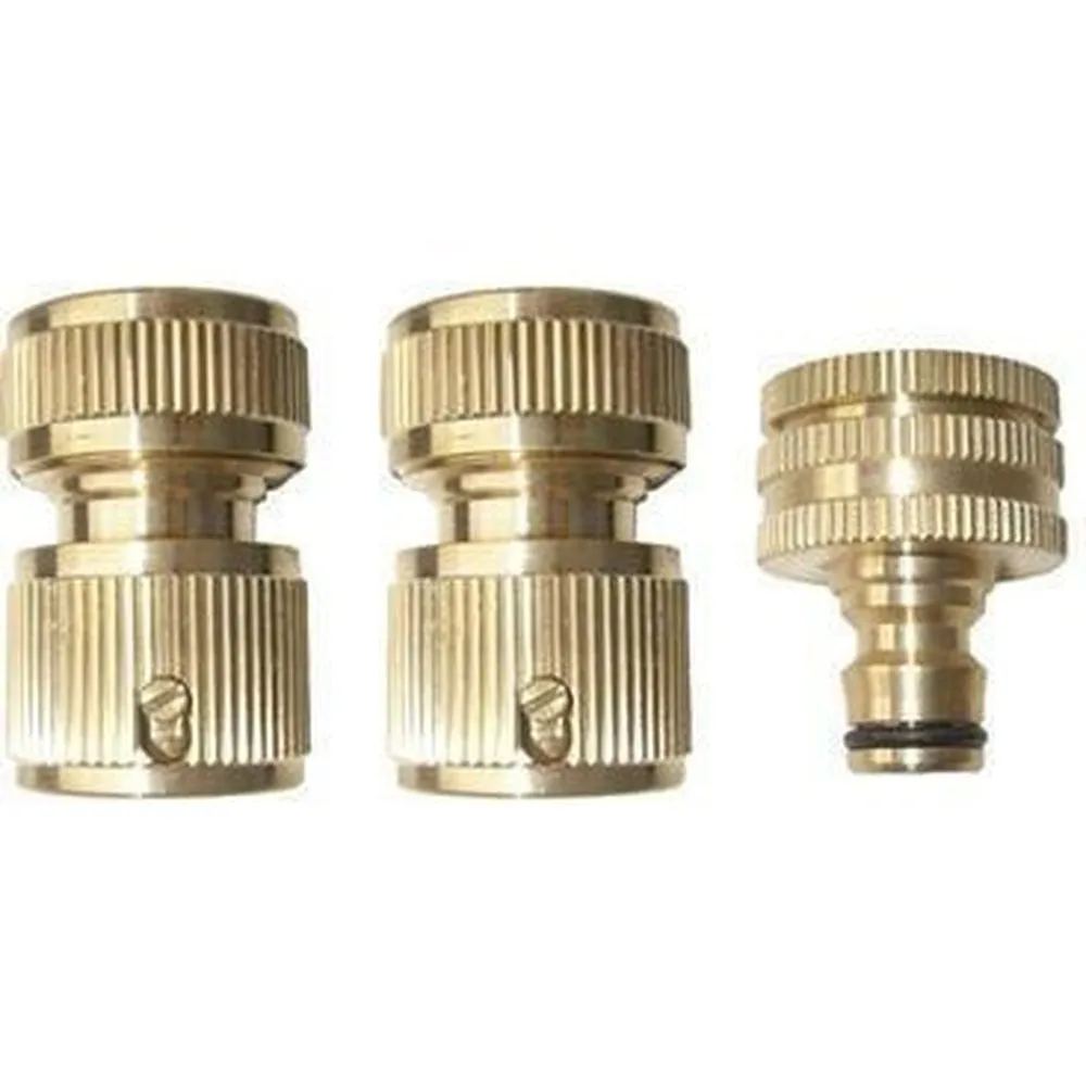 Non-Plastic Fantastic Metal Garden Hose Fittings and Sprayer Green Friday Sale Pack