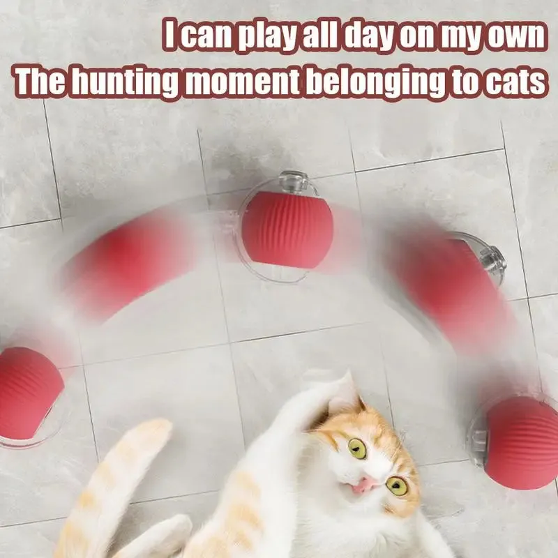 nteractive Cat Ball Toy with Obstacle Avoidance