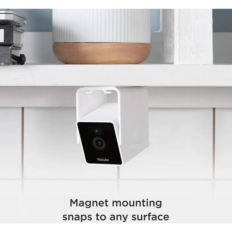 Petcube Pet Camera (White)/1080p HD video with 30-feet night vision