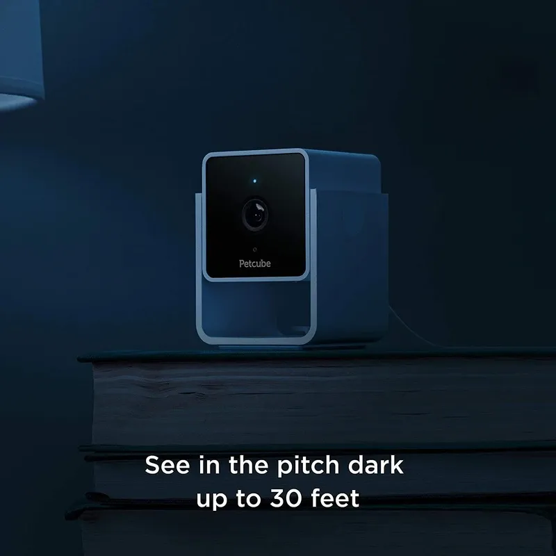 Petcube Pet Camera (White)/1080p HD video with 30-feet night vision