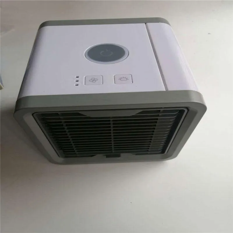 Portable Air Cooler Fan Mini USB Air Conditioner 7 Colors Light Desktop Air Cooling Fan Humidifier Purifier