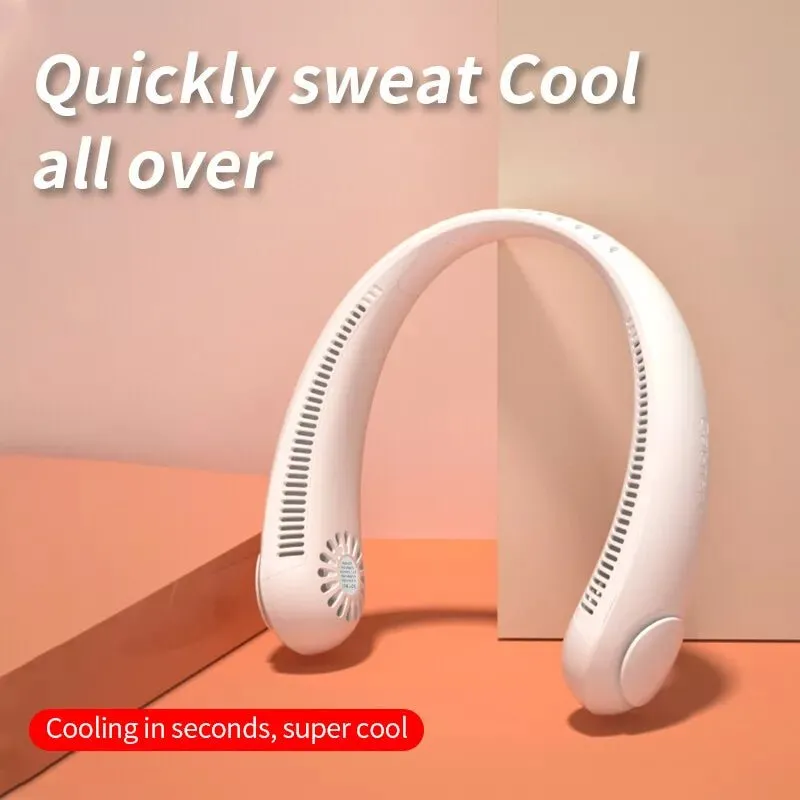 Portable Hanging Neck Fan with USB Charging