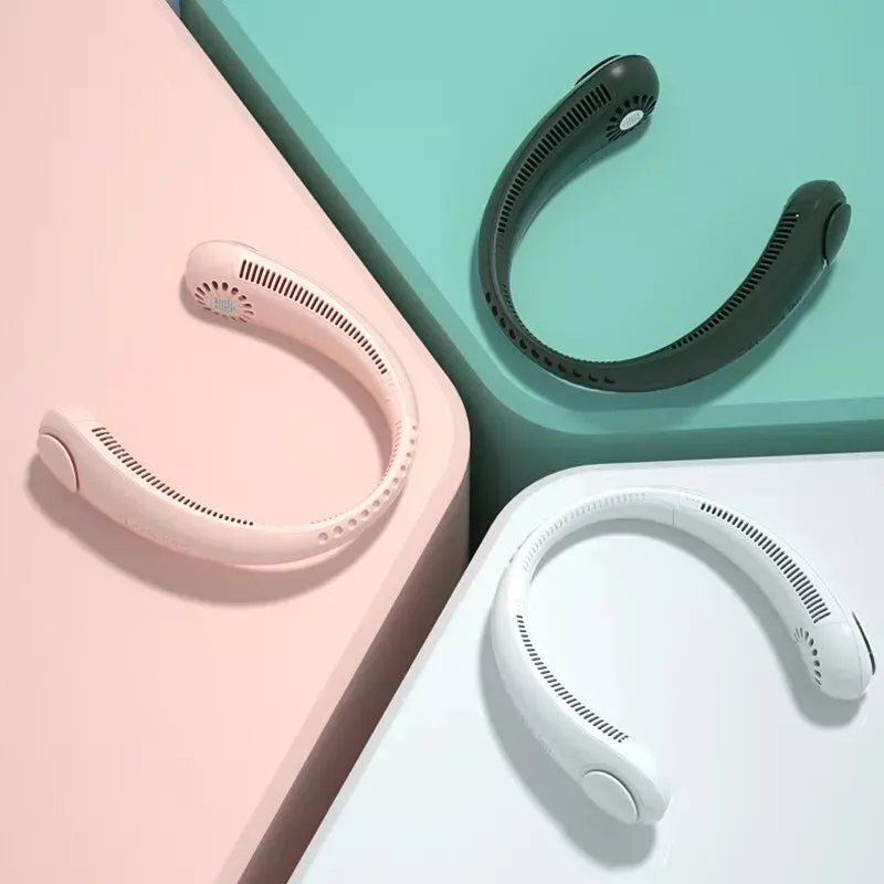 Portable Hanging Neck Fan with USB Charging