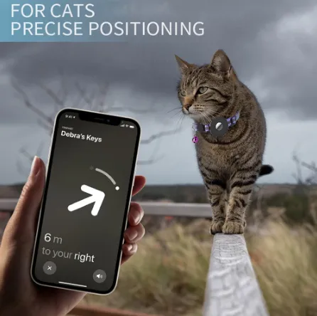 Positioning Cat Tracker Collar Waterproof Fashion Lightweight Reflective Cat GPS Tracker For Small Pets