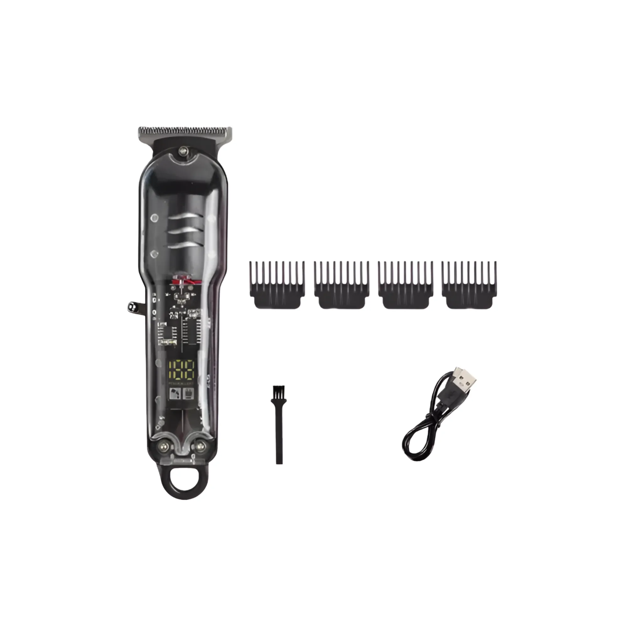 Professional Rechargeable Cordless Hair Clipper Touch Up Kit EF-41 BLACK