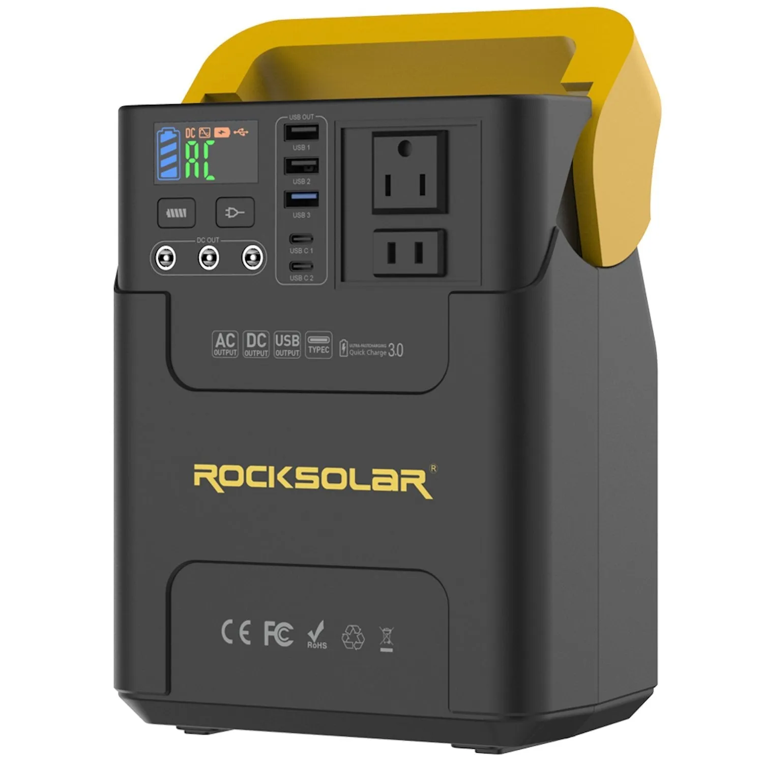 ROCKSOLAR Adventurer Pro 100W 133.2Wh Portable Solar Generator Kit